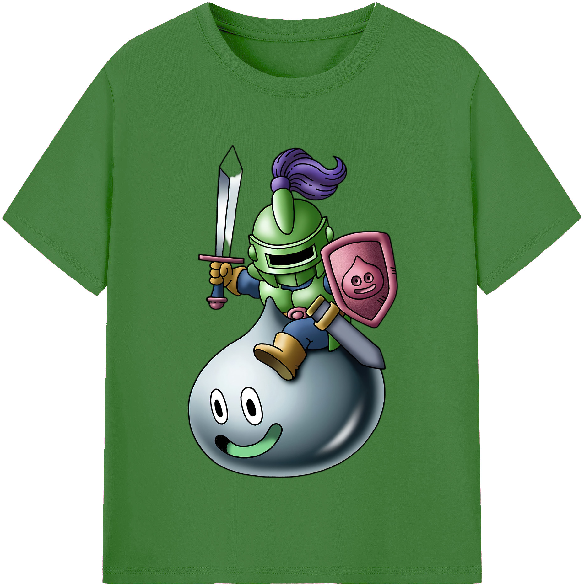 （画像用） ドラゴンクエスト Doragon Kuesuto Dragon Quest レディースカジュアルプリントTシャツ（綿100％）